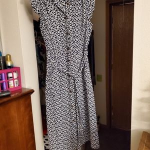 Monteau dark blue and white dress